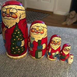 Beautiful Santa Claus, nesting dolls